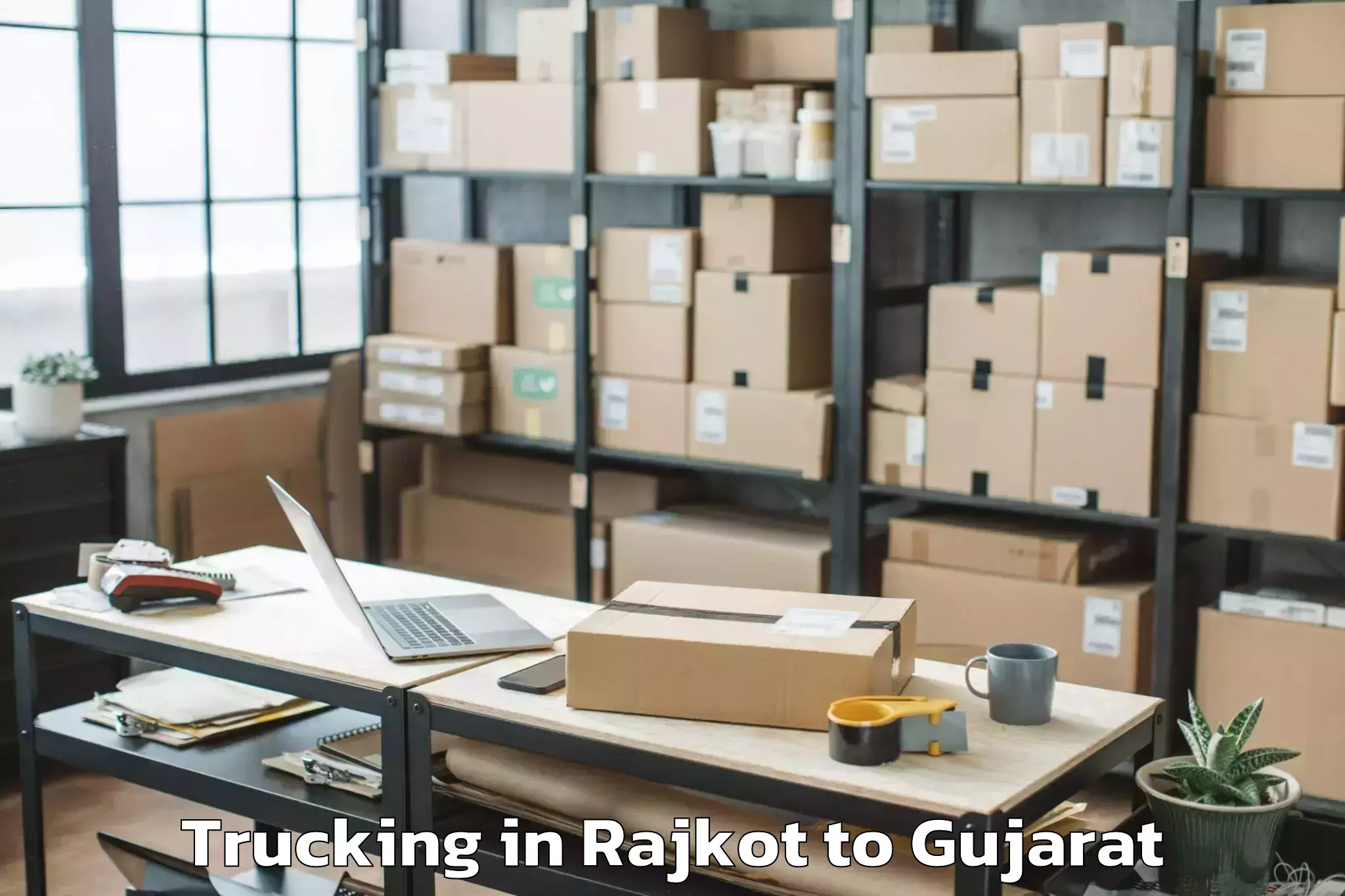 Discover Rajkot to Petlad Trucking